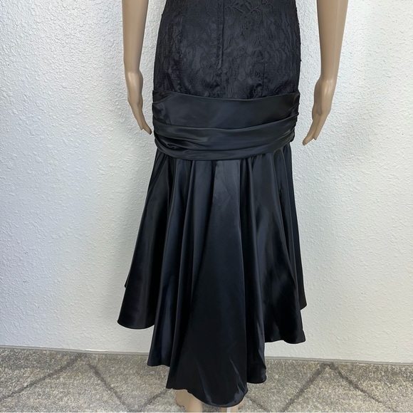 Vtg 80’s Gunne Sax Jessica M.Quintock Sequin Lace Satin party dress Whimsigoth - Picture 10 of 16